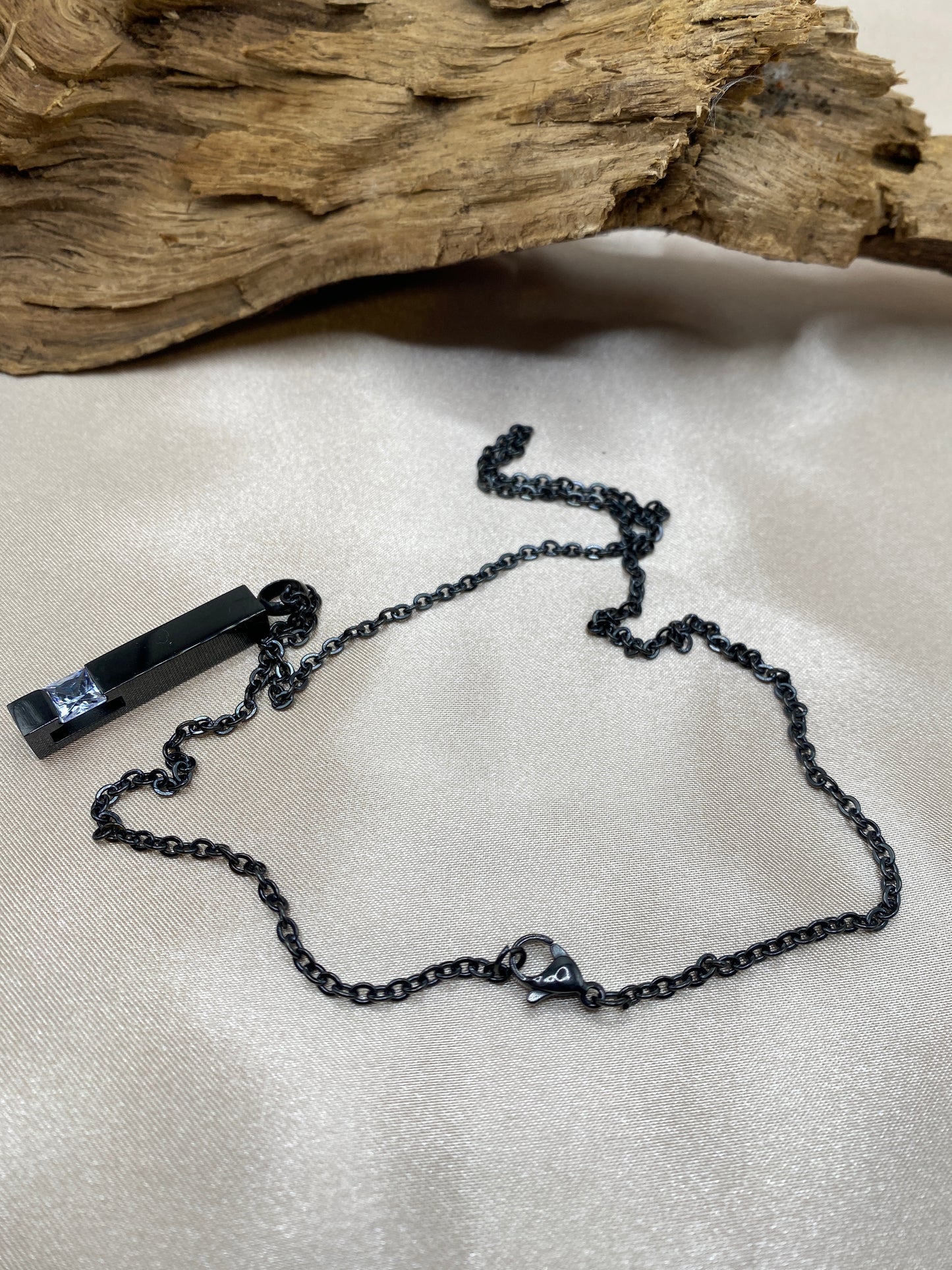 Black stainless steel chain