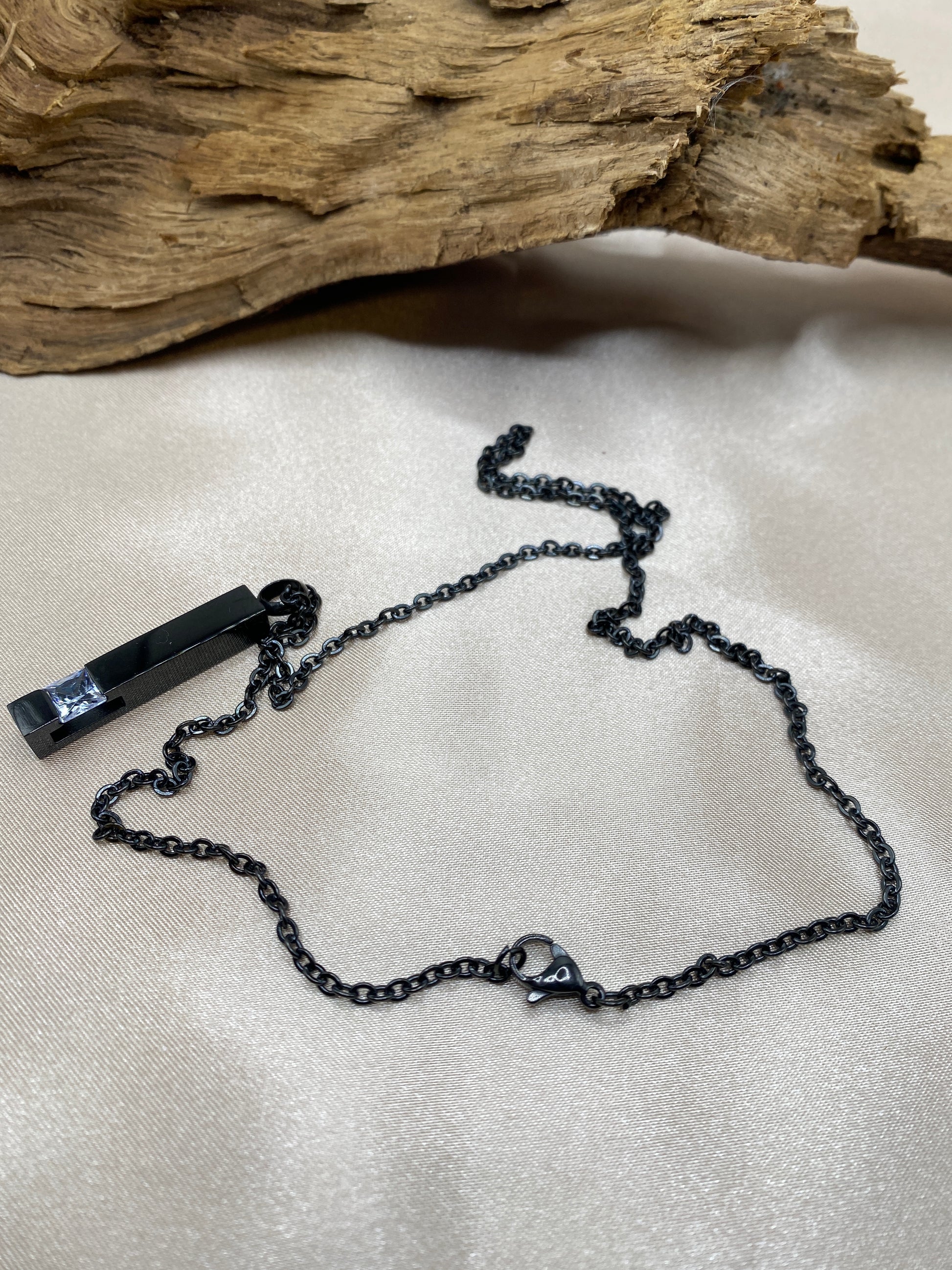 Black stainless steel chain