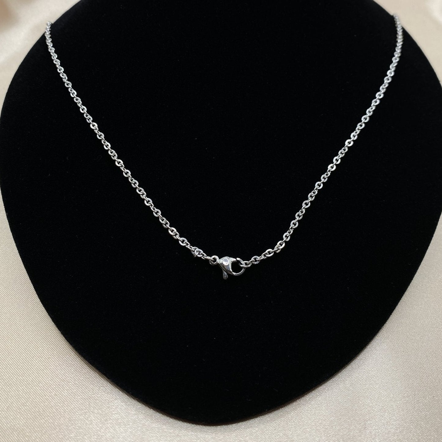 Classic Cross Cremation Necklace with Angel Wing & White Pearl Charm