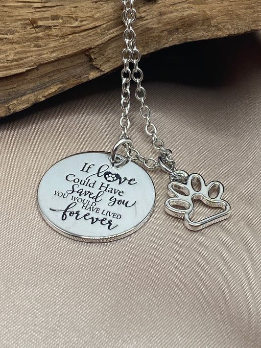 Inspirational stainless steel necklace