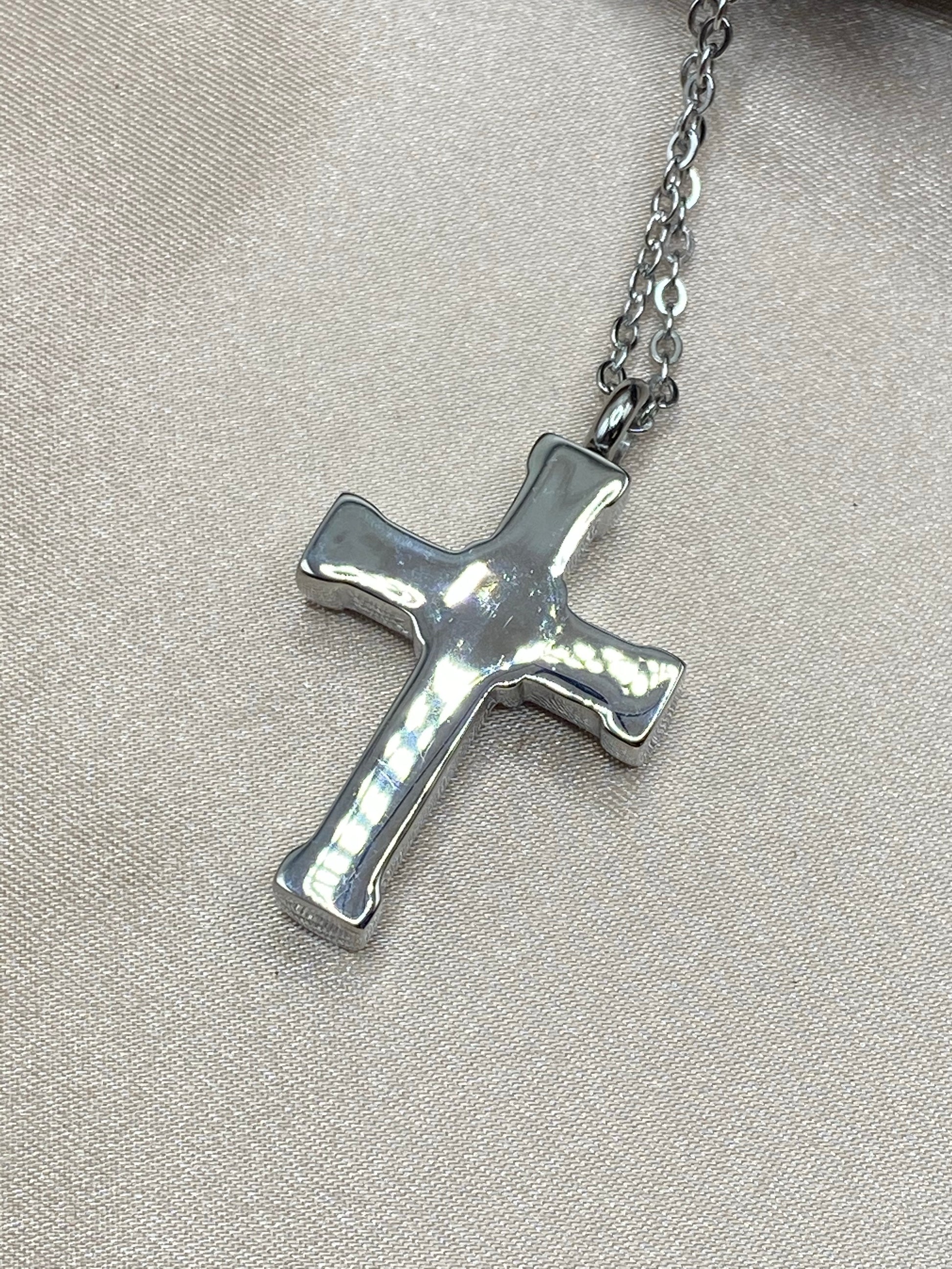 Back of cross necklace