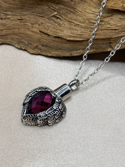 Cremation jewelry necklace for ashes