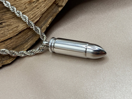 Stainless steel cremation pendant for men