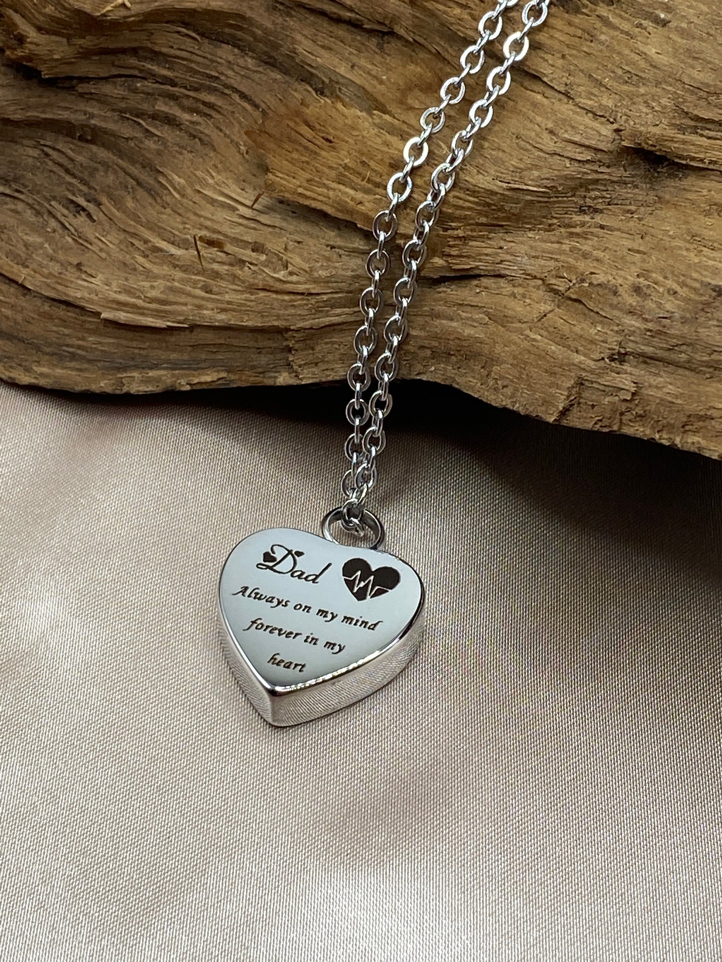 Cremation jewelry for Dad