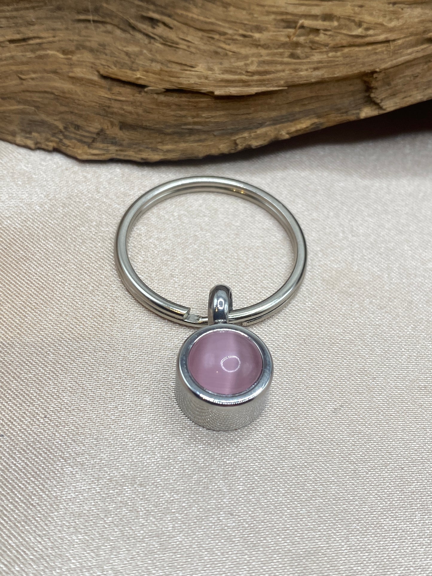 Pink Cremation Keychain for Ashes | Memorial Urn Keychain | Stainless Steel Ashes Holder Keepsake | Sympathy Gift for Loss of Loved One