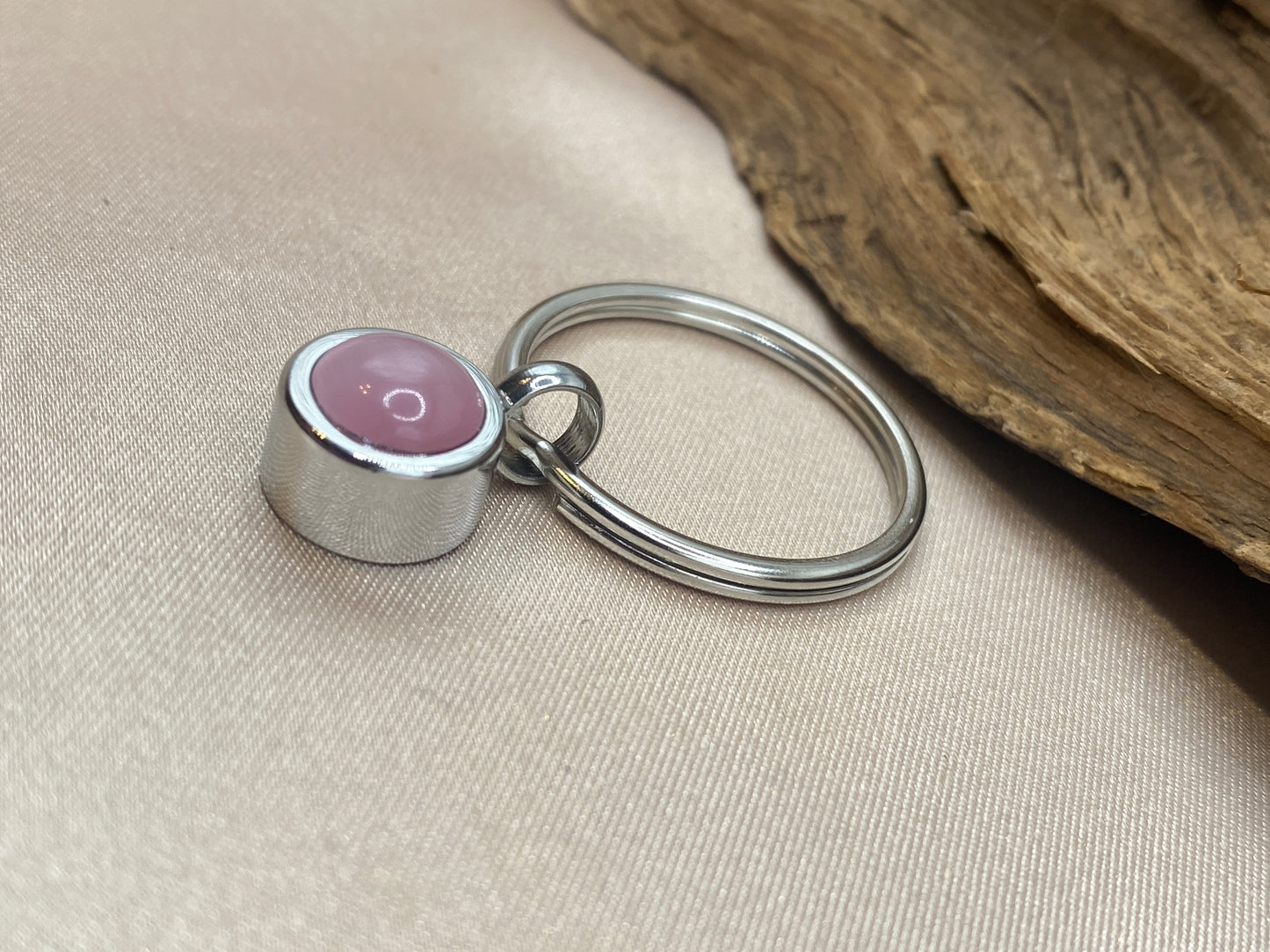 Pink Cremation Keychain for Ashes | Memorial Urn Keychain | Stainless Steel Ashes Holder Keepsake | Sympathy Gift for Loss of Loved One