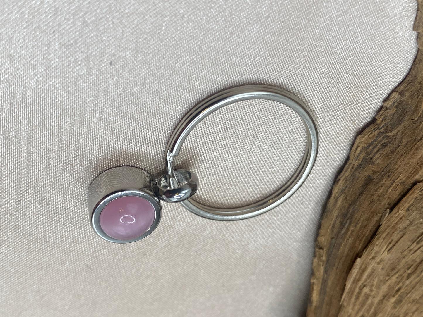 Pink Cremation Keychain for Ashes | Memorial Urn Keychain | Stainless Steel Ashes Holder Keepsake | Sympathy Gift for Loss of Loved One