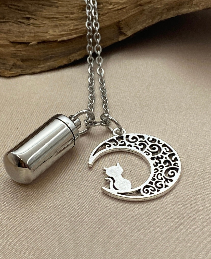 Paw Print Cylinder SS Cremation Jewelry - Perfect Memorials