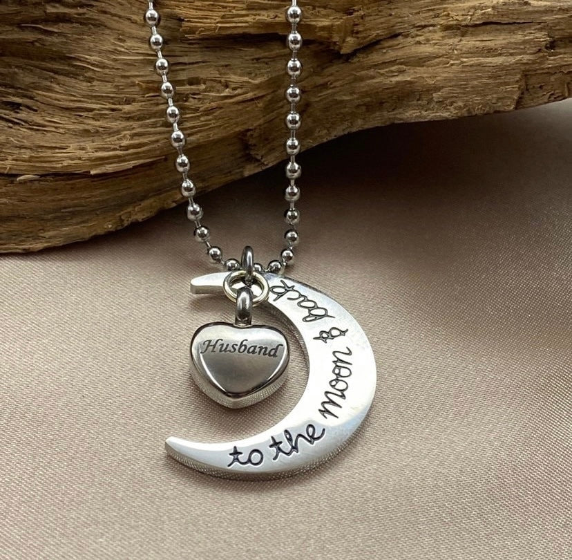 Teardrop Cremation Urn Necklace with Heart Cut Out - Stainless Steel M –  Eternal Keepsake