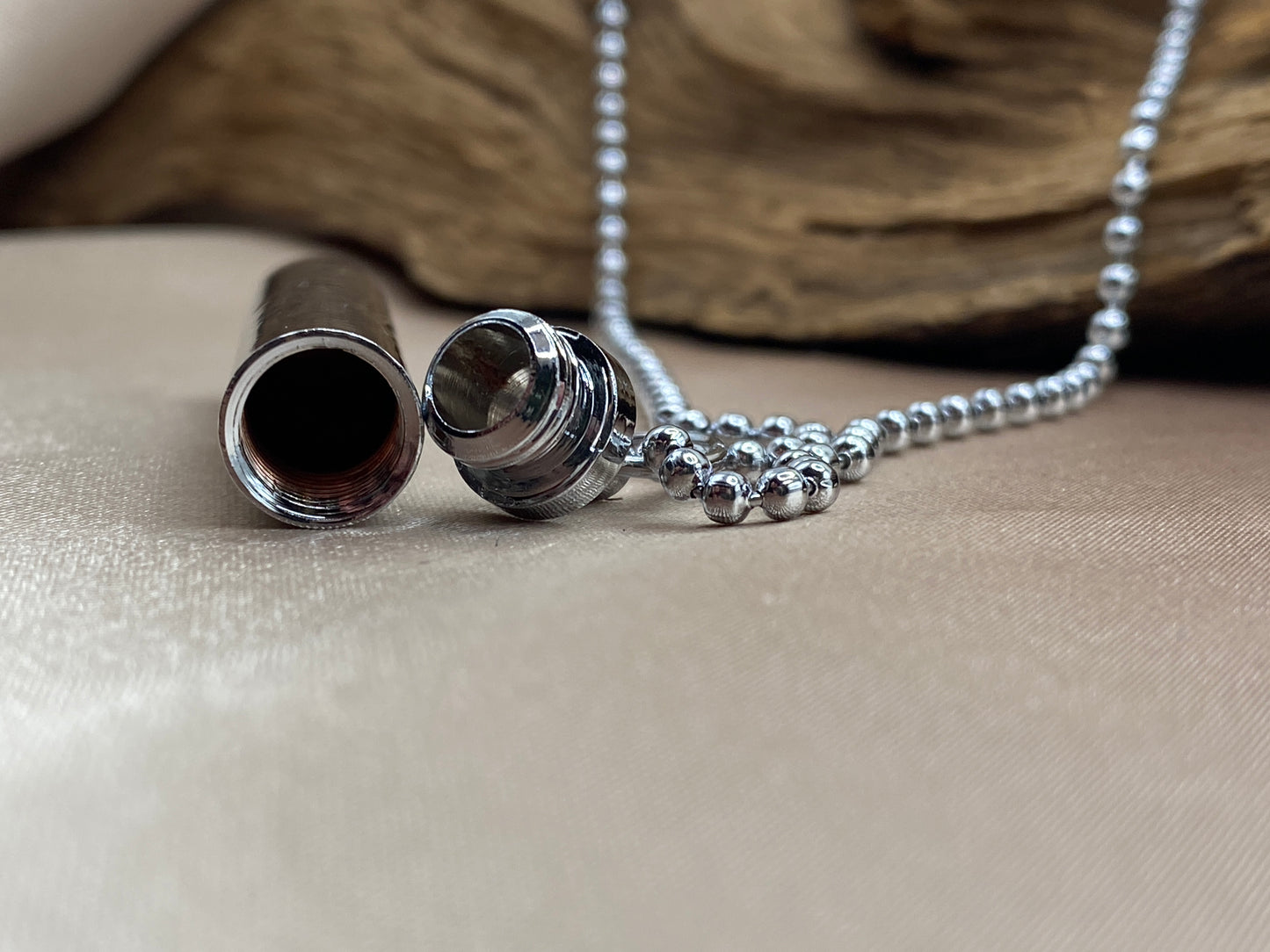 Cylinder cremation necklace jewelry