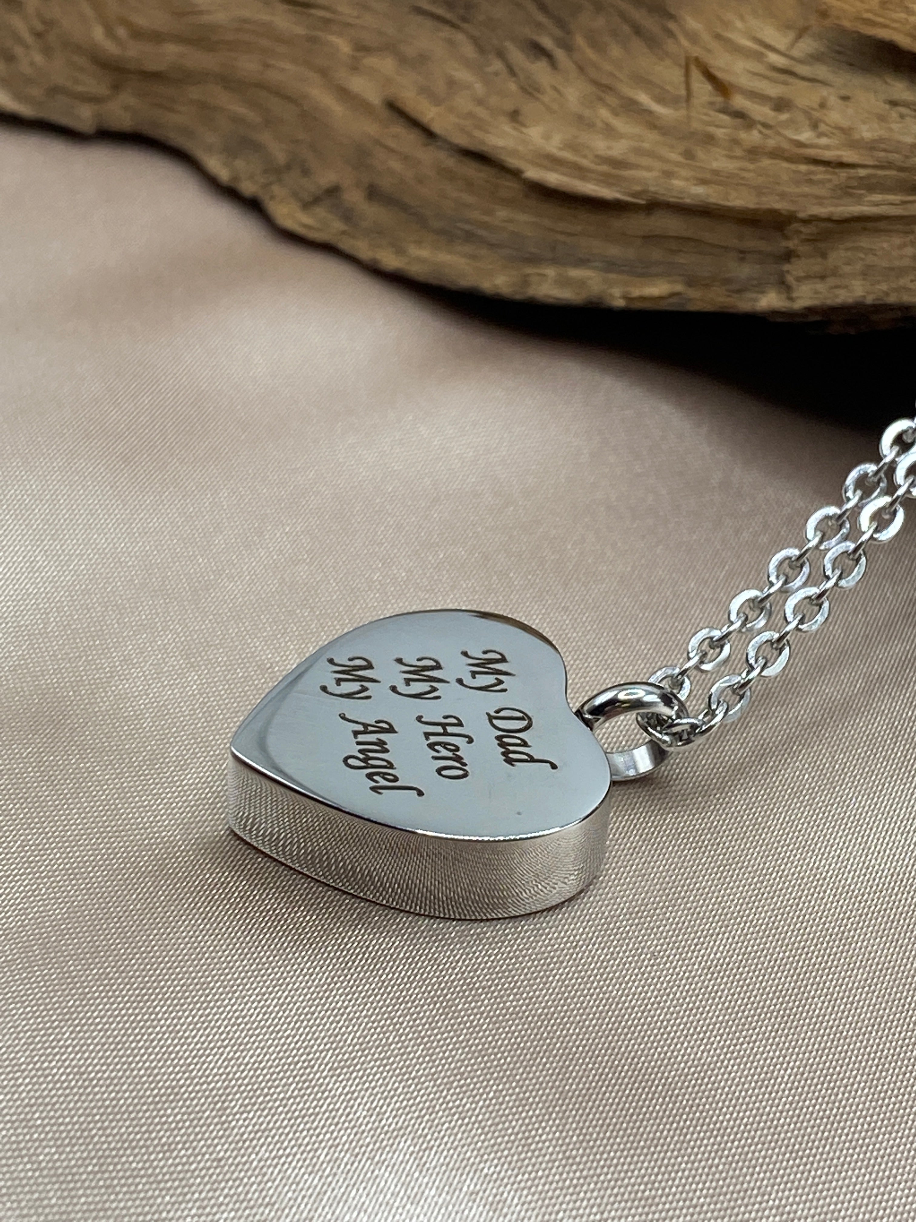 Personalized Dad In My Heart Memorial Pendant Ashes Urn Necklace For Human  Adults Ashes Houlder Keepsake For Funeral Cremation Cremation Jewelry From  Dgxxwj5566, $24.13 | DHgate.Com