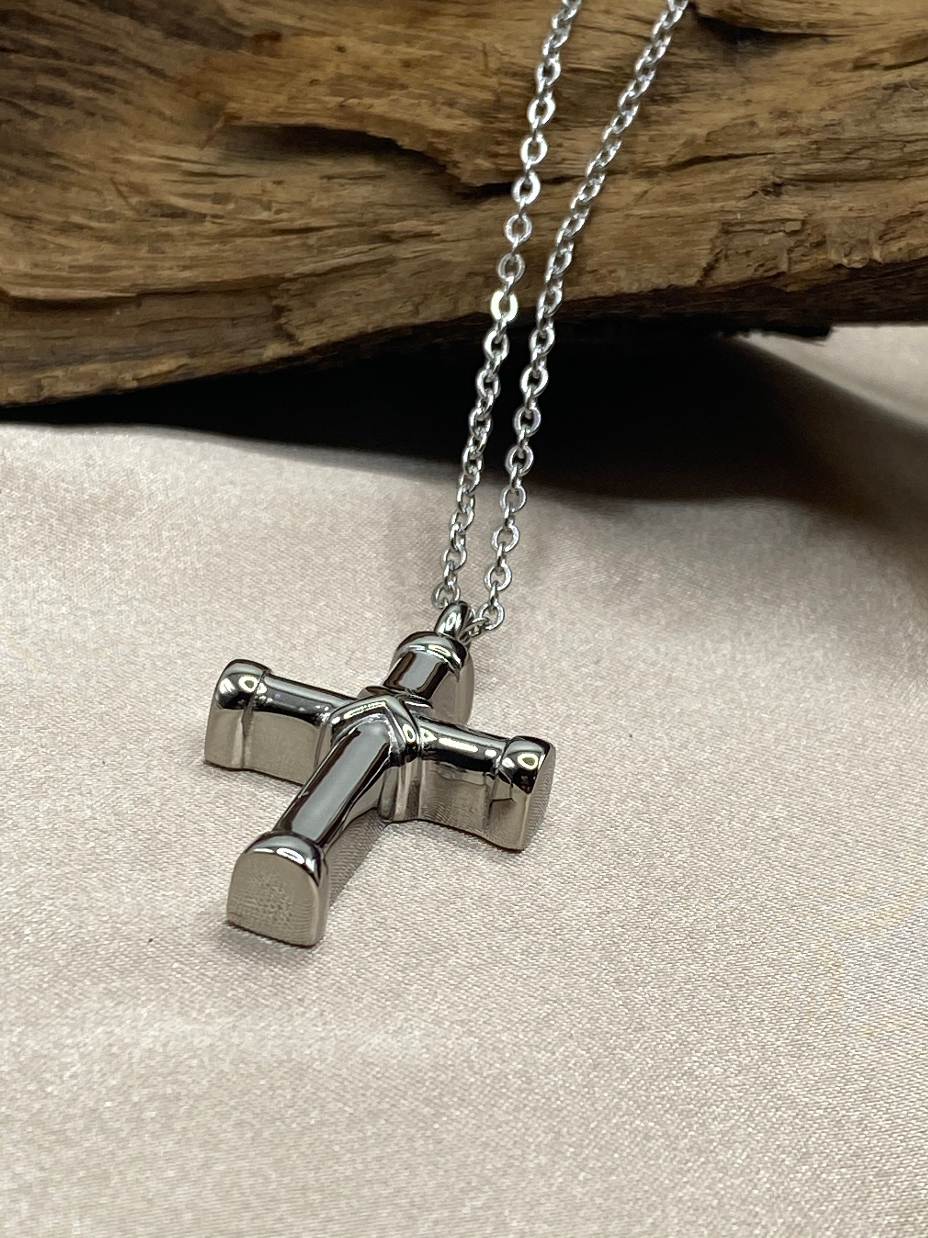 Personalized Cremation Cross Necklace for Ashes Stainless Steel Scripture Urn  Necklace for Ashes Memorial Jewelry Ashes Holder | Amazon.com