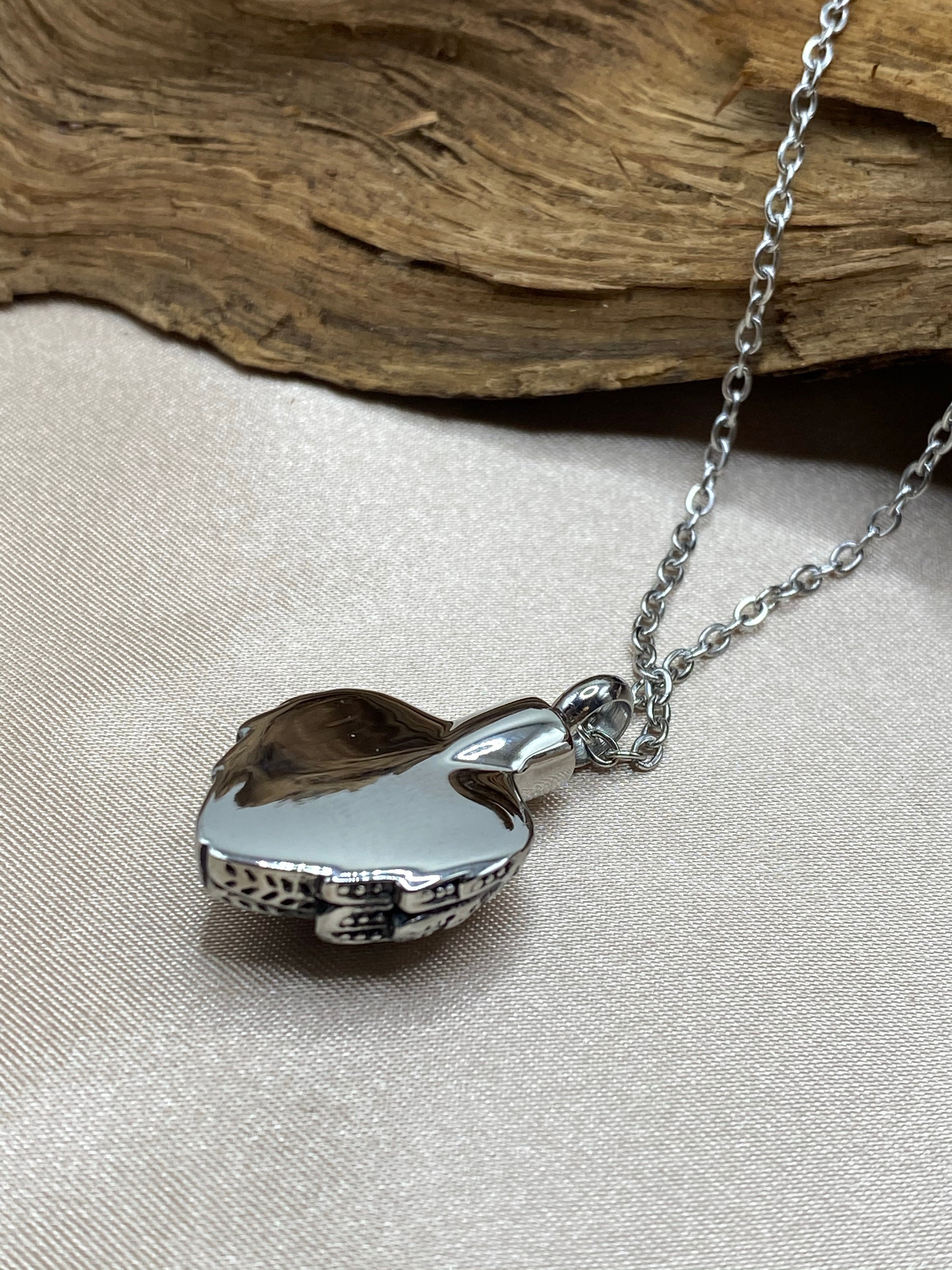 Heart-shaped Cremation Ashes Storage Necklace - HAPPARY